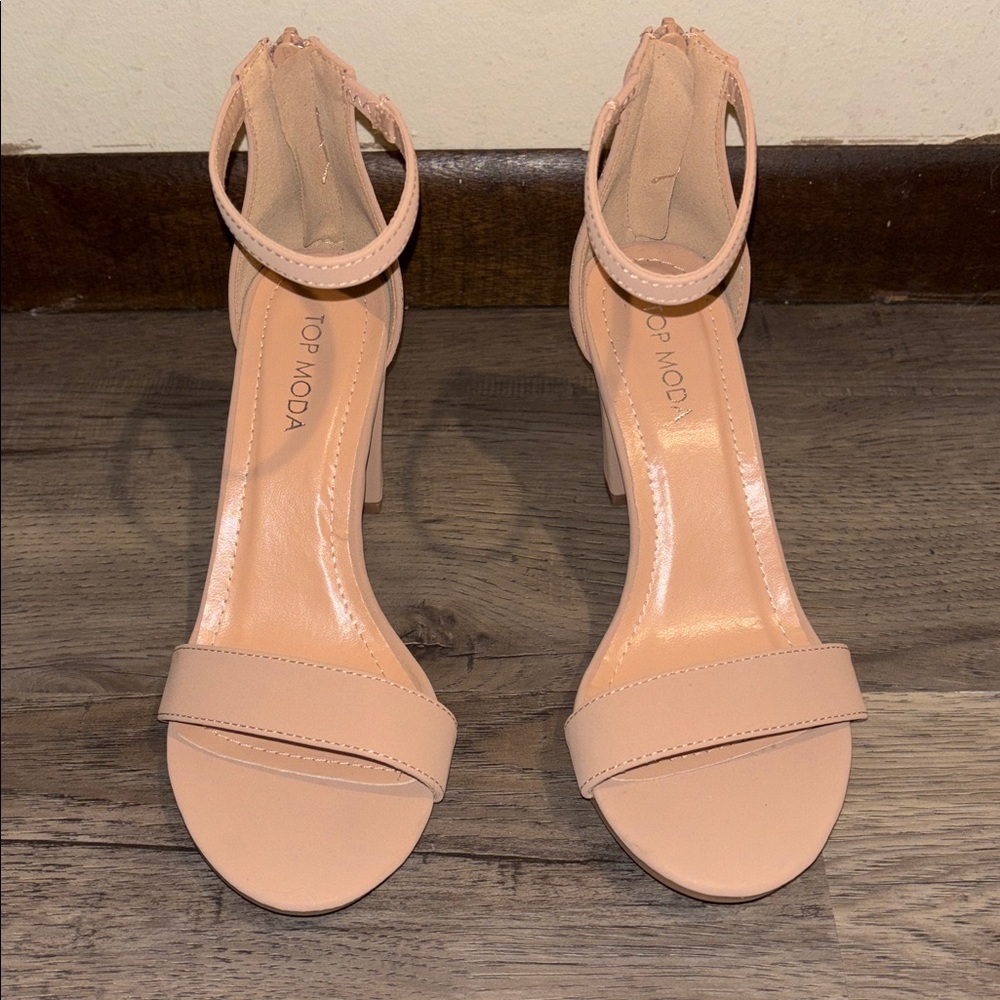 Nude Heels Top Moda Size 6.5 - Picture 5 of 7